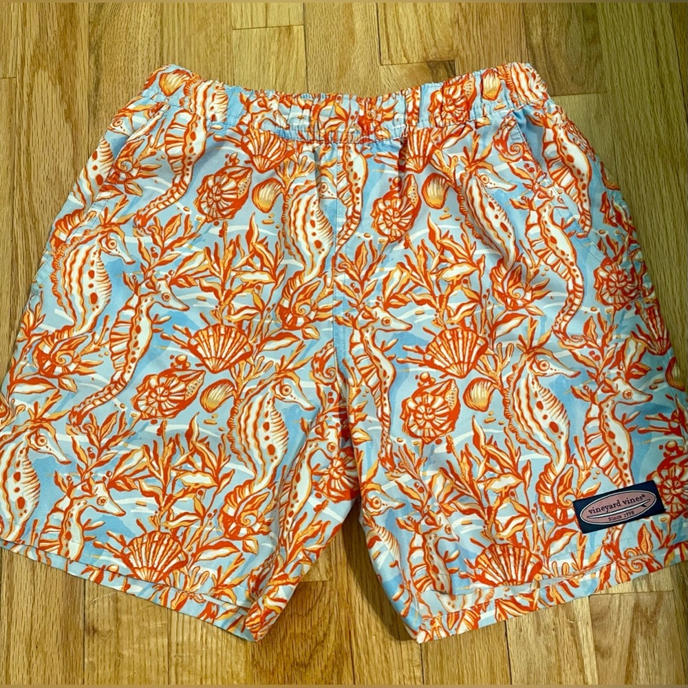 Vineyard Vines Boys Printed Chappy Swim Trunks